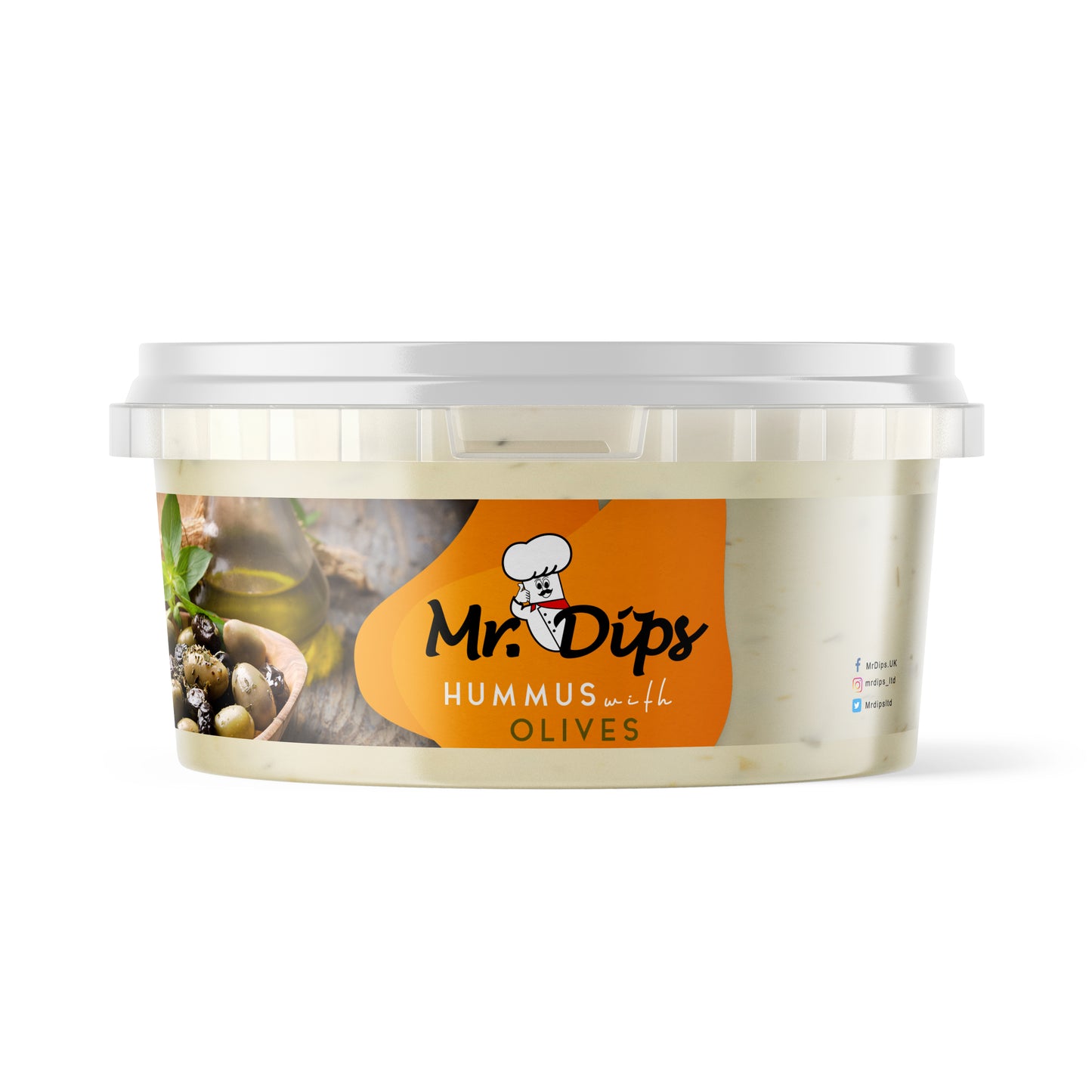 Hummus with Black Olive